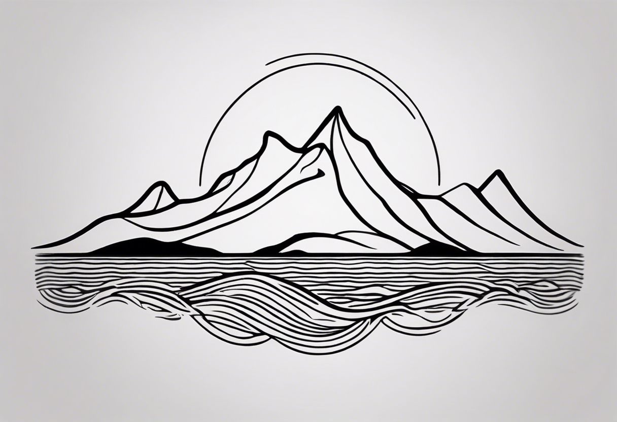 Road Mountains Tattoo Sketch Vector Print Stock Vector (Royalty Free)  567954952 | Shutterstock