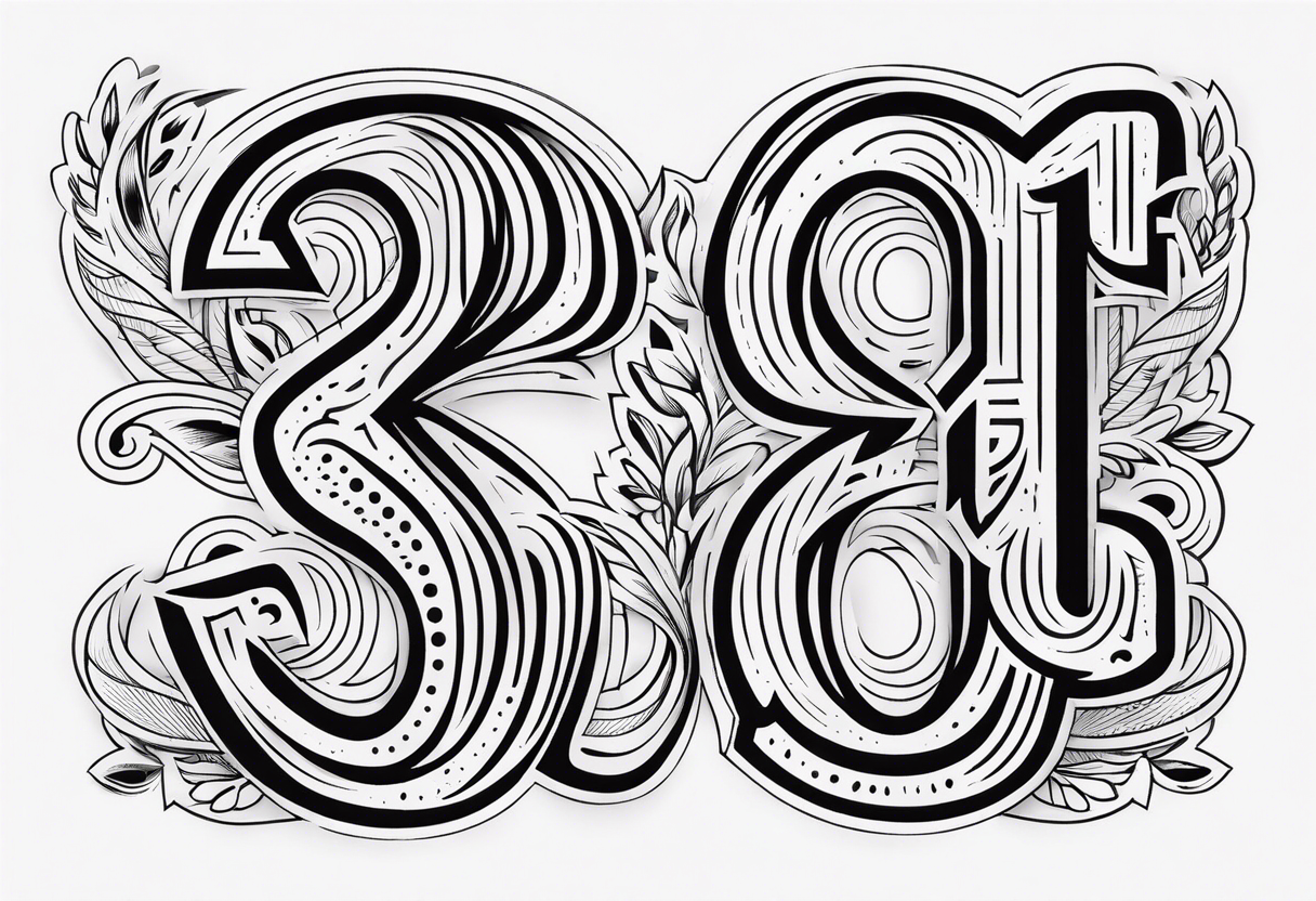 816 numbers tattoo idea