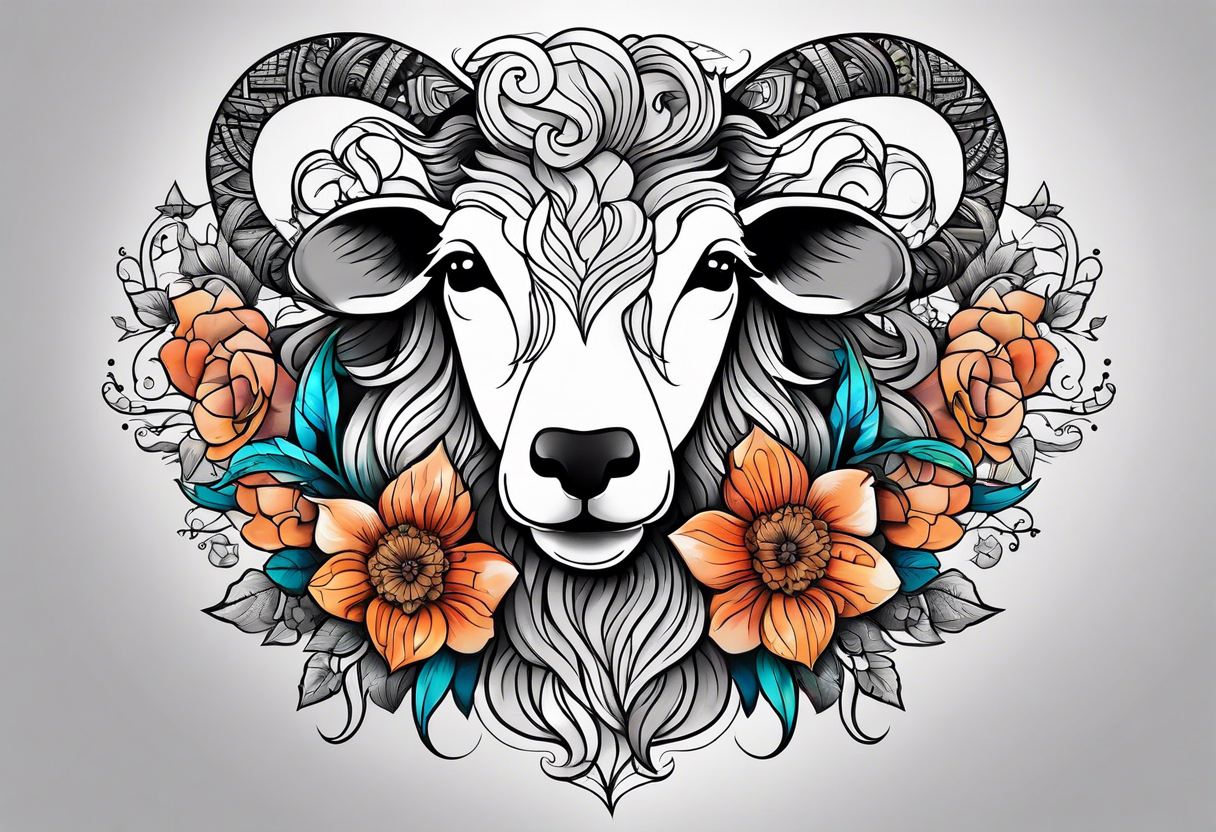 sheep and fox tattoo idea