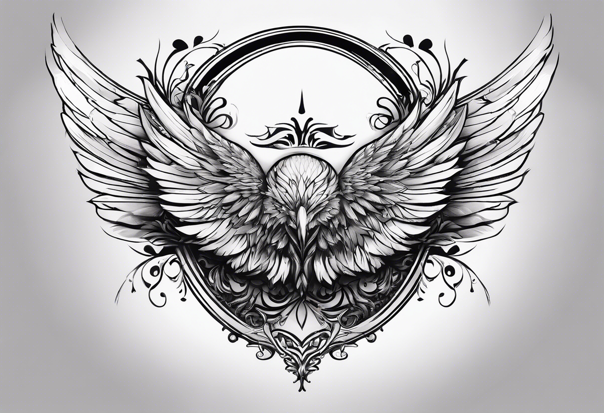 use picture from favorite and delete the wings tattoo idea