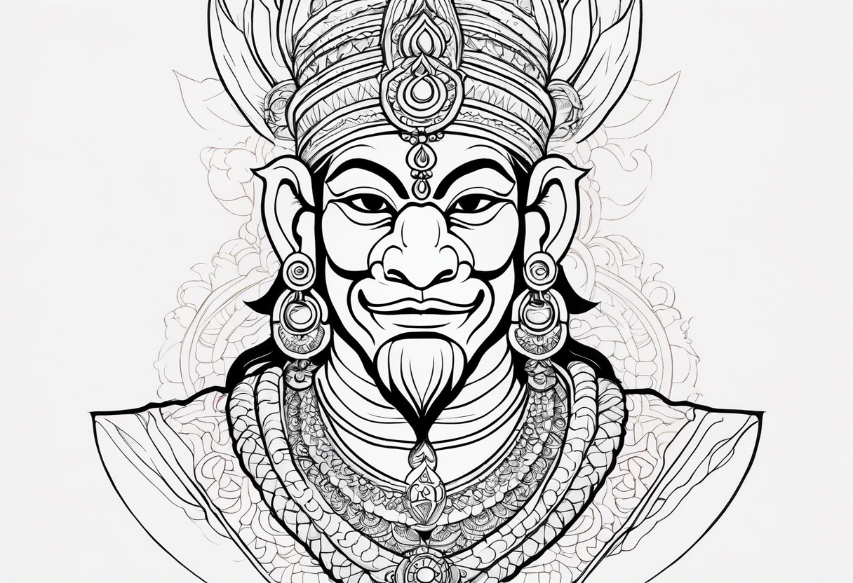 hanuman visna tattoo idea