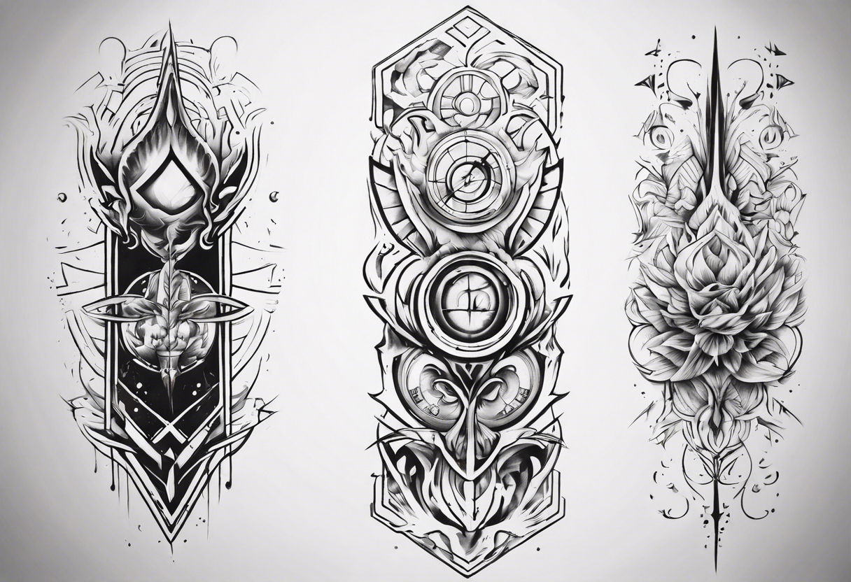 40+ Tribal Forearm Tattoos Stock Illustrations, Royalty-Free Vector  Graphics & Clip Art - iStock