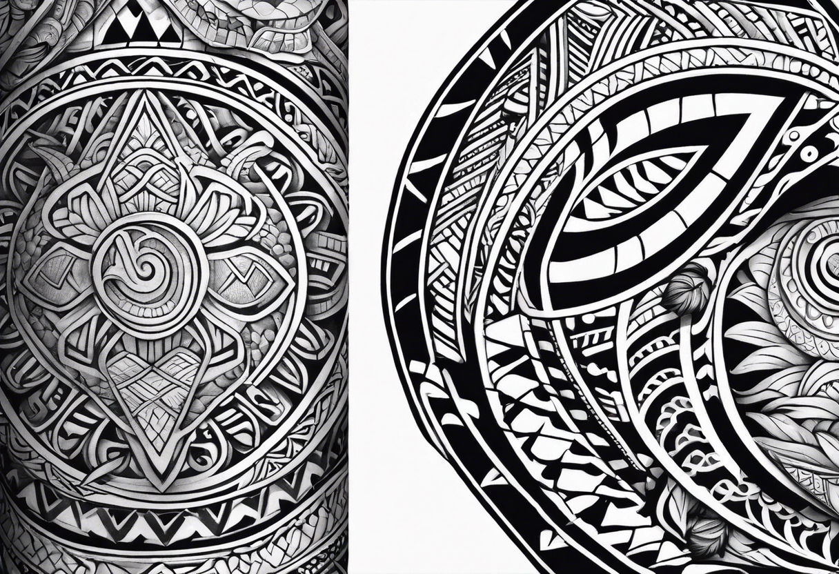 Polynesian Tattoo Sleeve Design