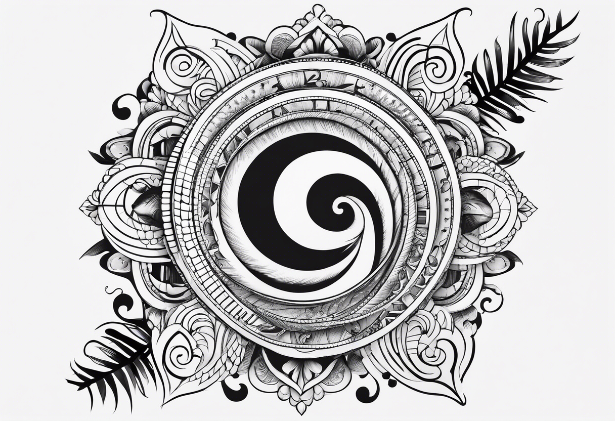 written Fibonacci numbers tattoo idea