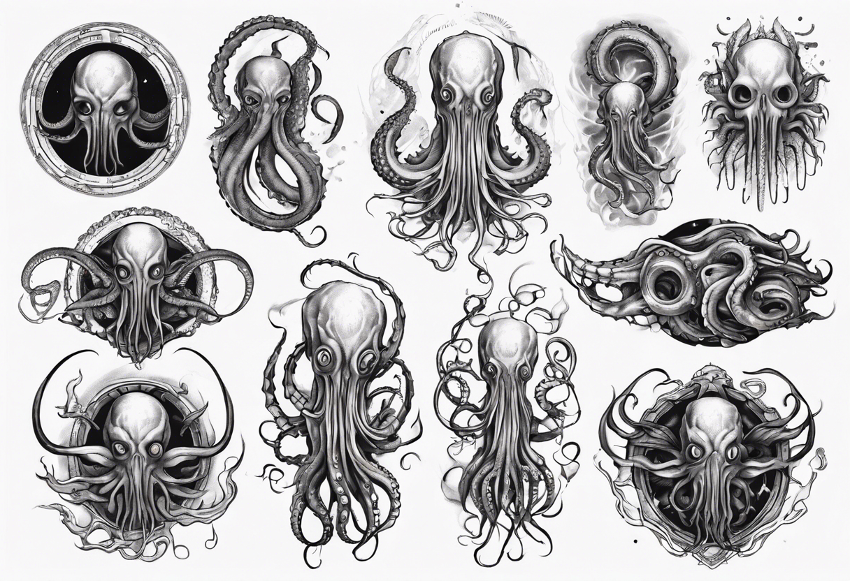 lovecraft myth tattoo for forearm tentacle +++ tattoo idea