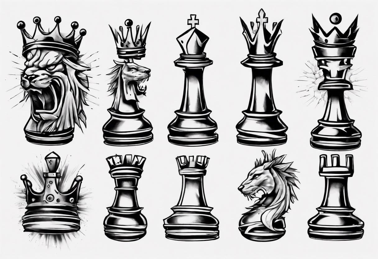 Chess Tattoo Design Ideas Images | Chess tattoo, Chess piece tattoo, Knight  tattoo