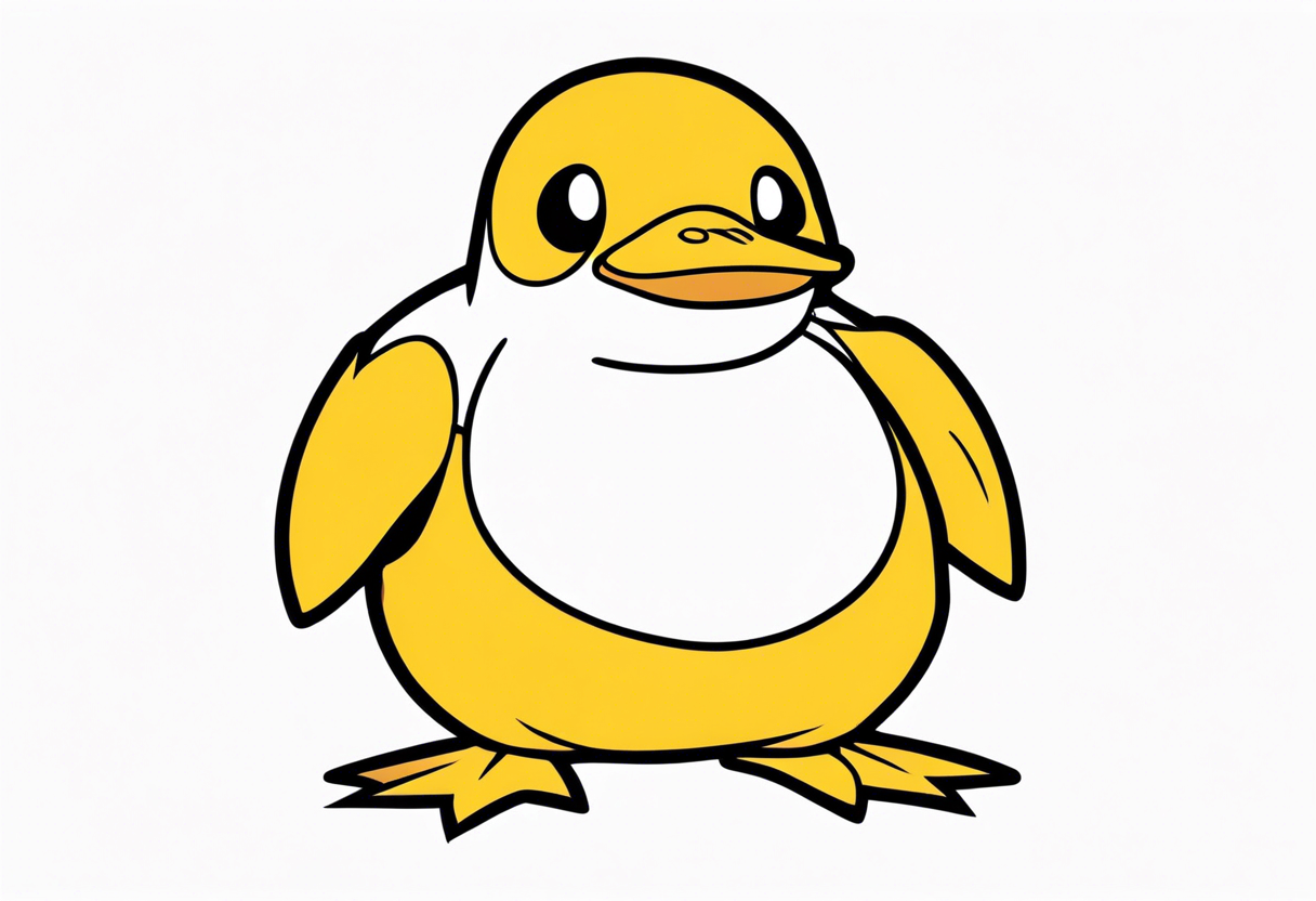 Psyduck pokemon tattoo idea