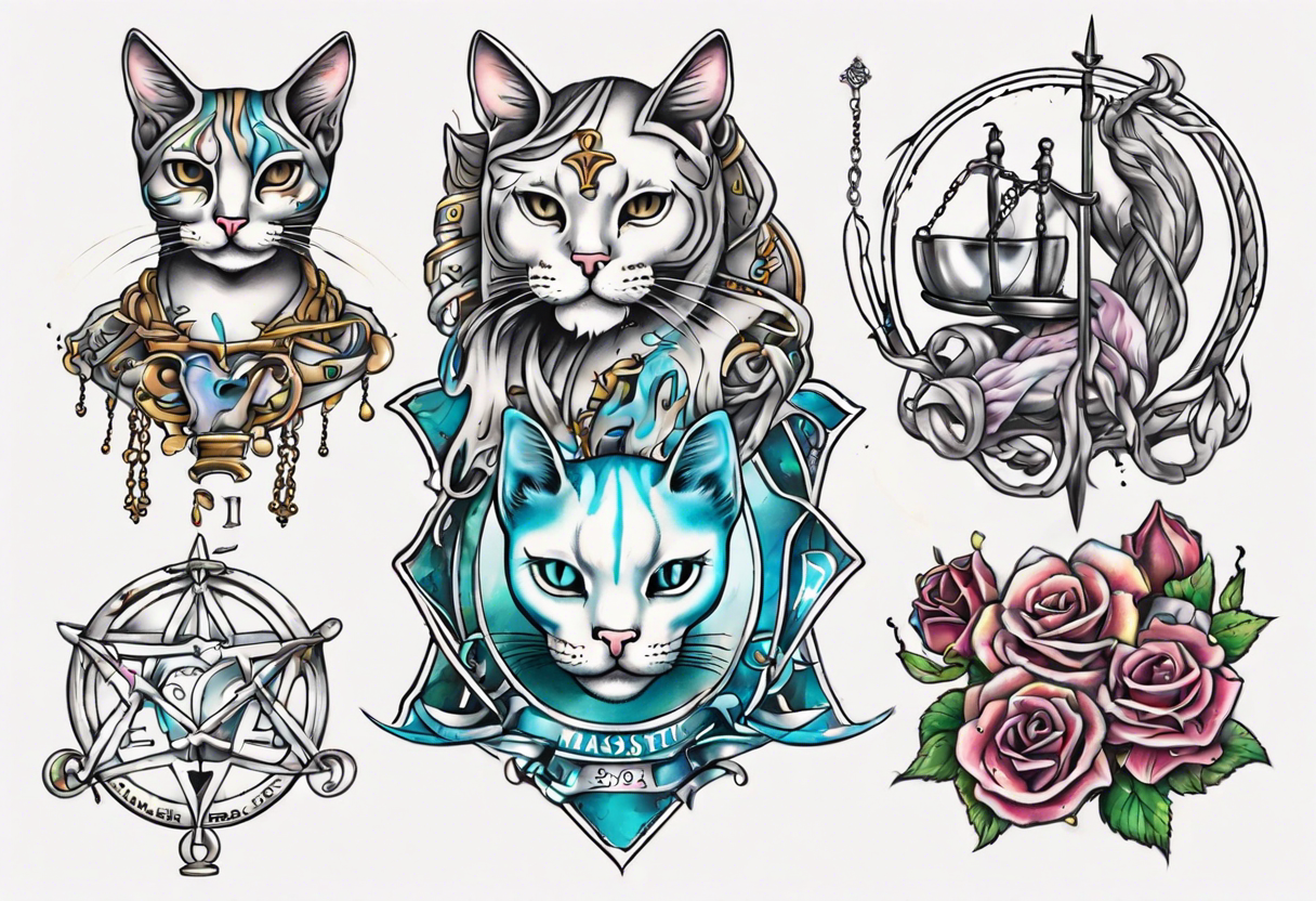 Cat pride Massachusetts libra tattoo idea