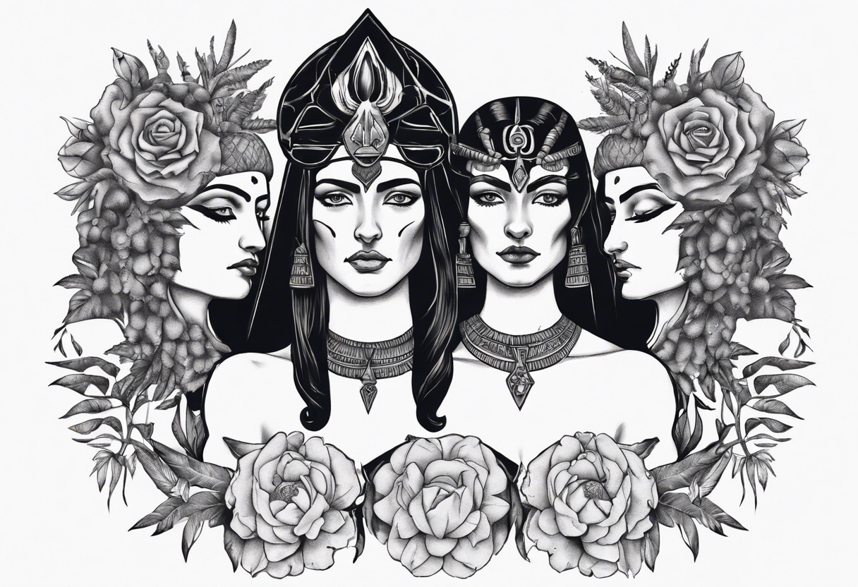 Hecate tribute I created today! : r/TattooDesigns