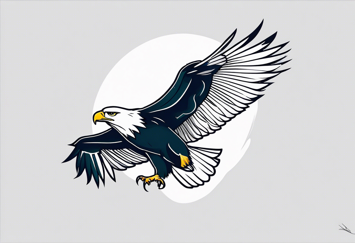 a soaring eagle tattoo idea