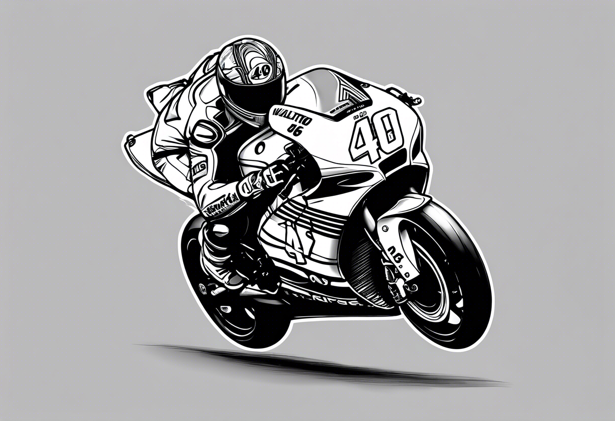 Valentino Rossi 46 tattoo idea