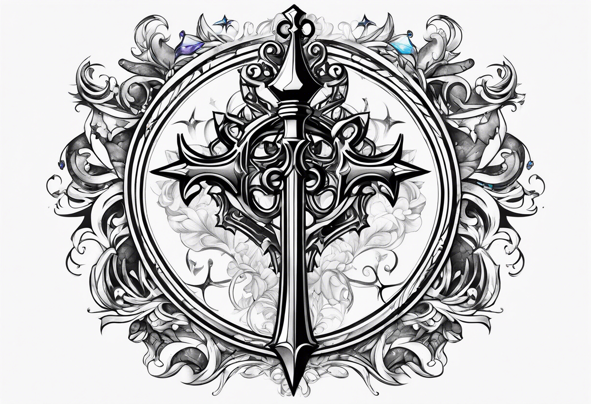 Kingdom Hearts Keyblade tattoo idea