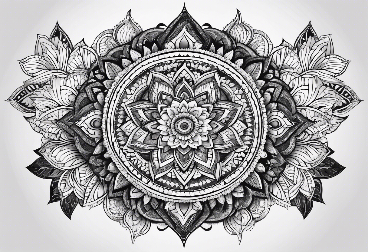 Fineline mandala tattoo idea