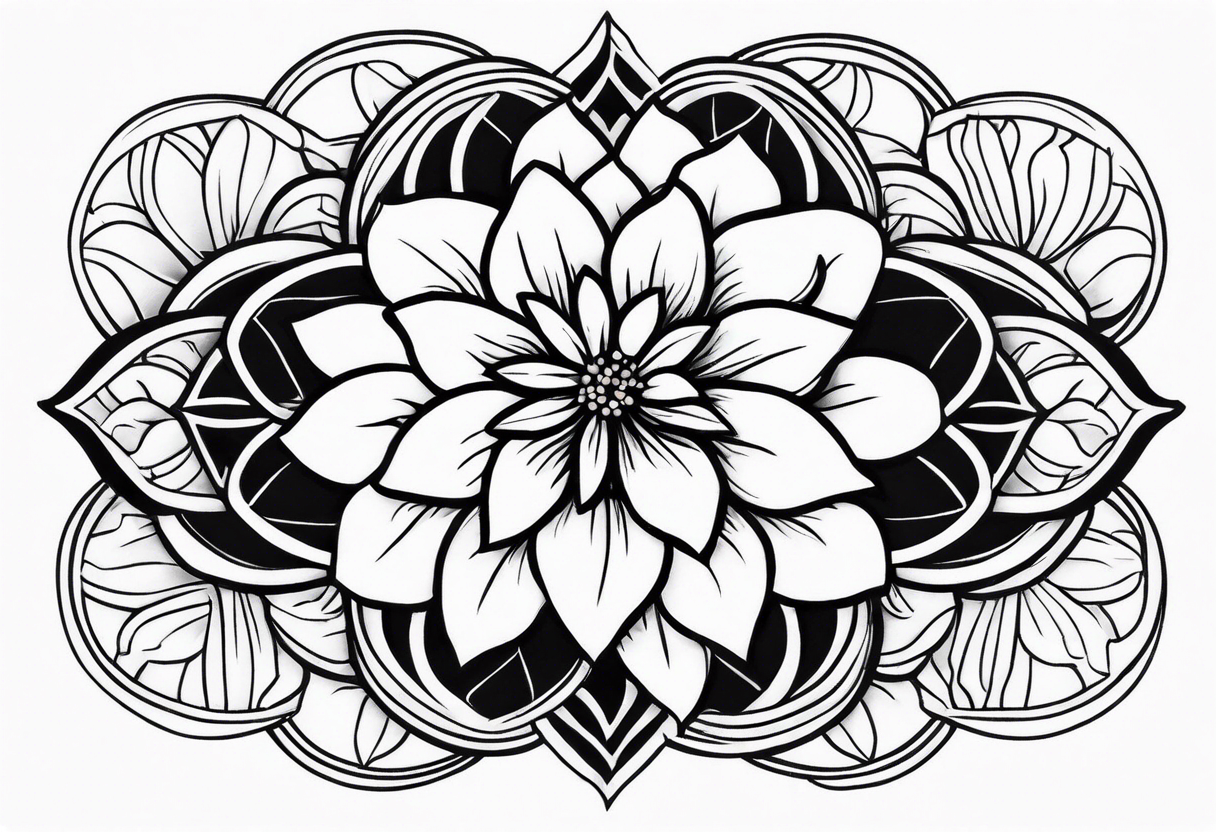 Jasmine flower mini for girls tattoo idea