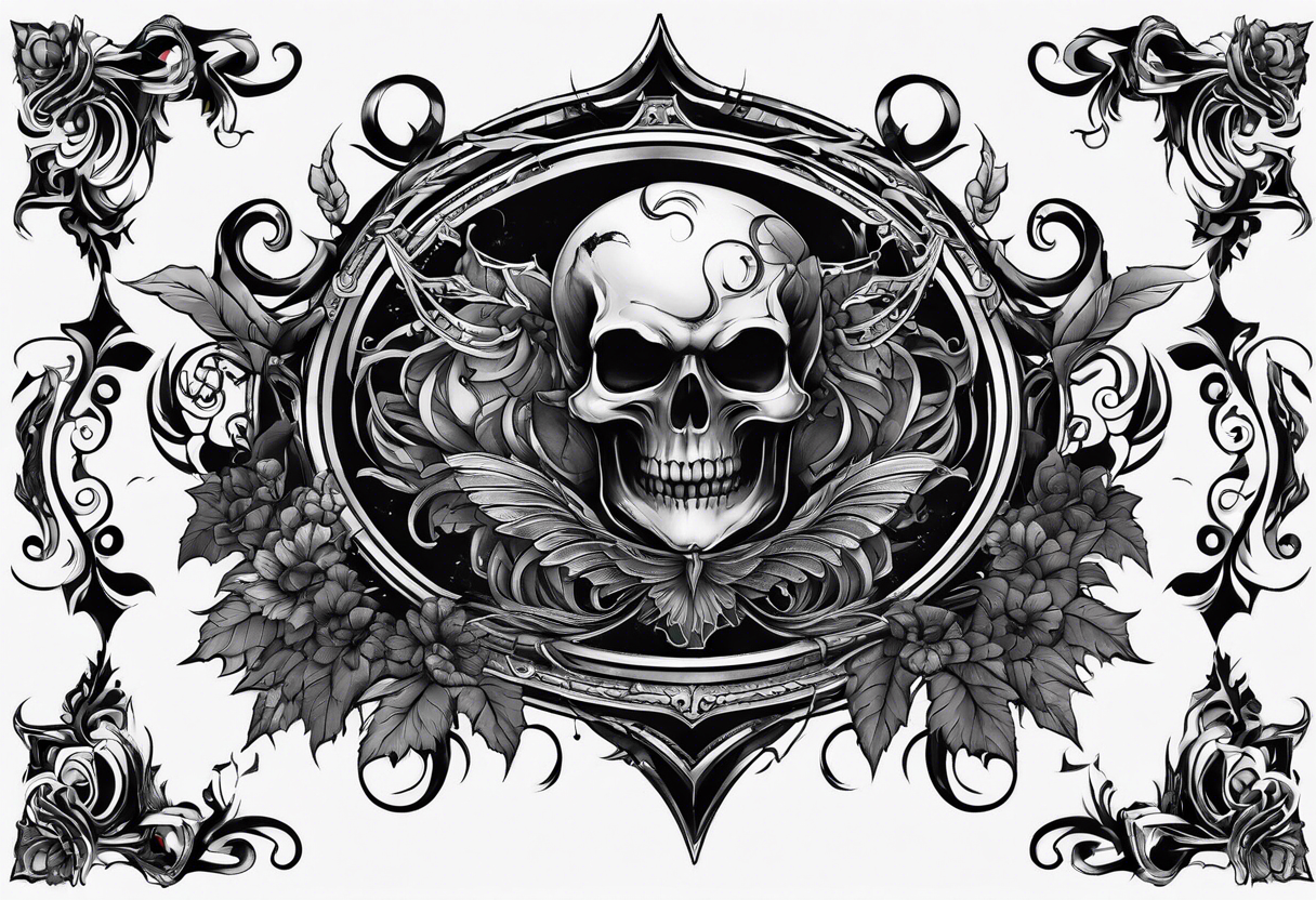 very dark wicked tattoo idea