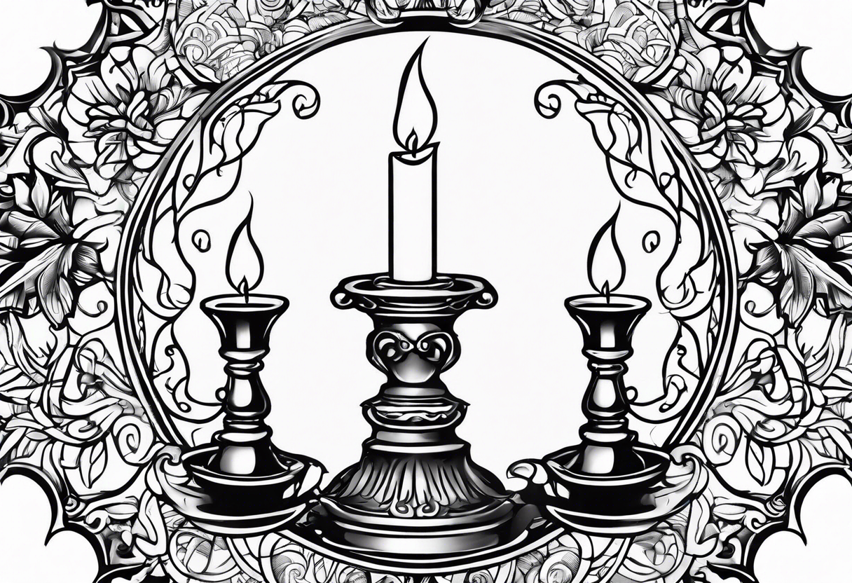 discipline above stock market candle stick tattoo idea