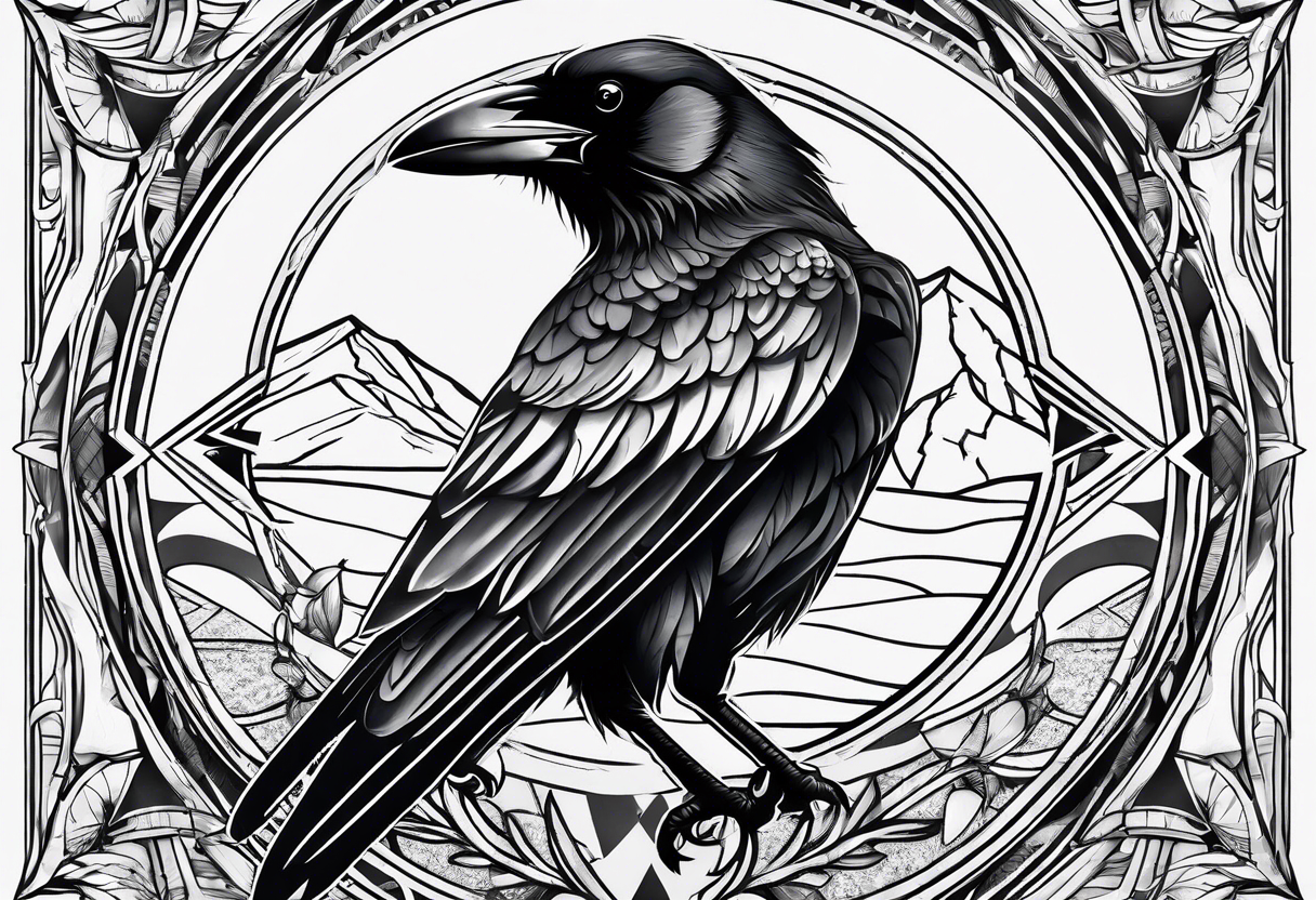 Crow medicine tattoo idea