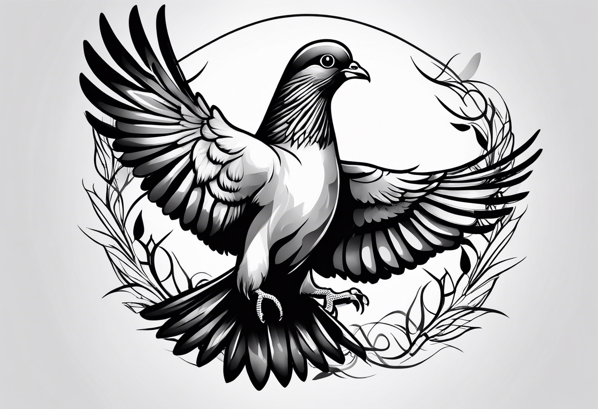 Pigeon tattoo idea