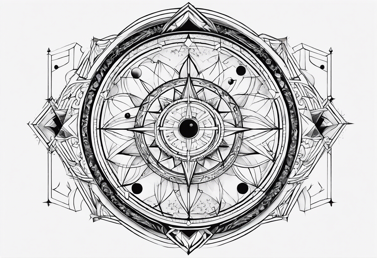 Geometric astronomy tattoo idea