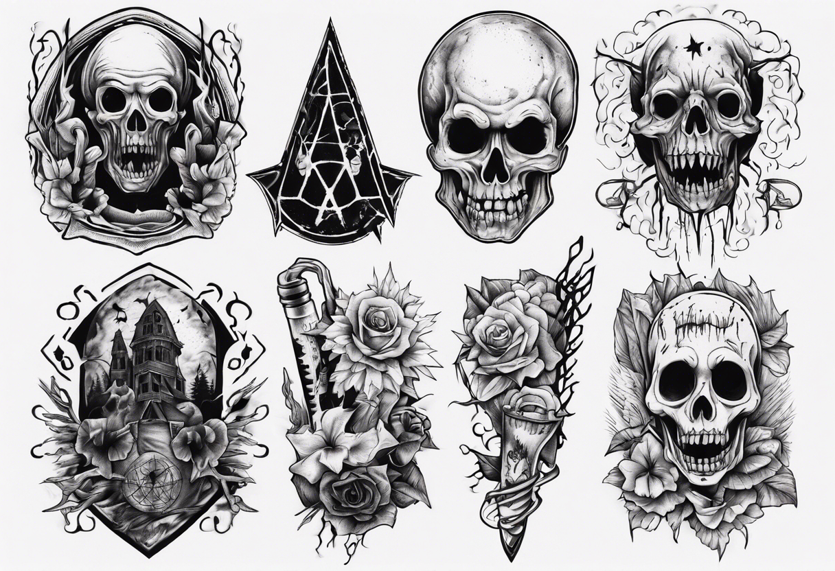 Amazon.com : ENYACOS skeleton mouth tattoo,devil face tattoo,halloween  spider web face stickers,halloween make up adults,face tattoos for men and  women,horror make up,scary face tattoos (A) : Beauty & Personal Care