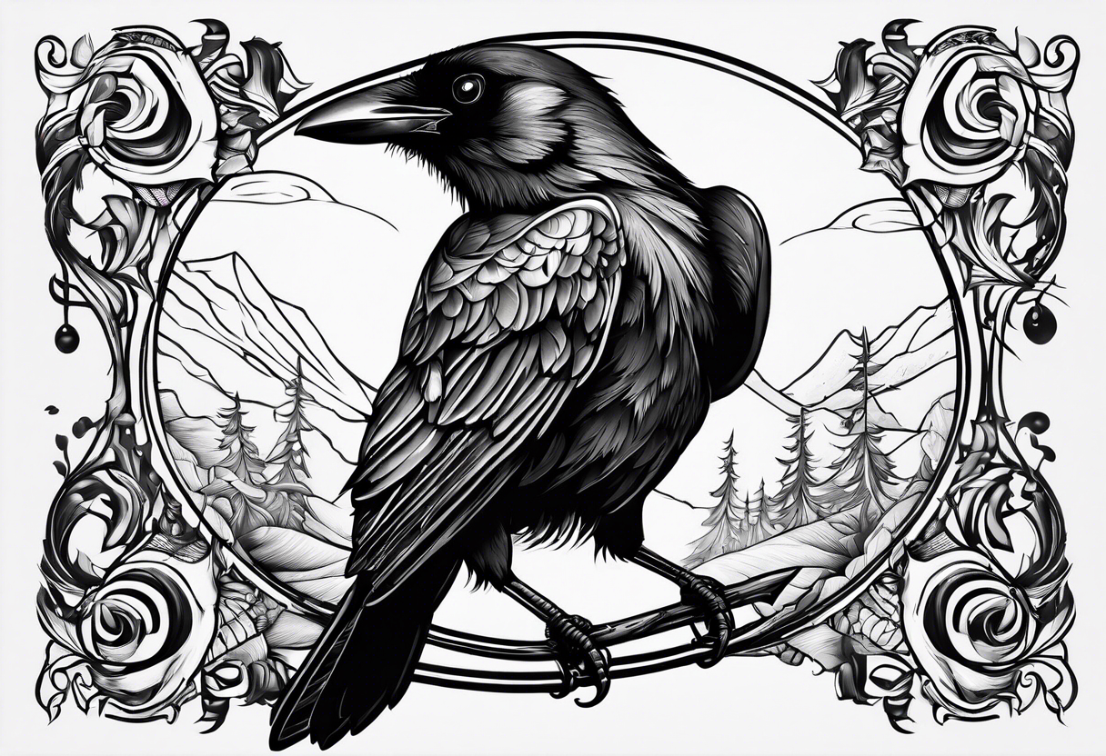 crows tattoo idea