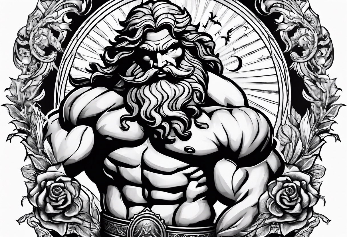 Hercules with prayer tattoo idea