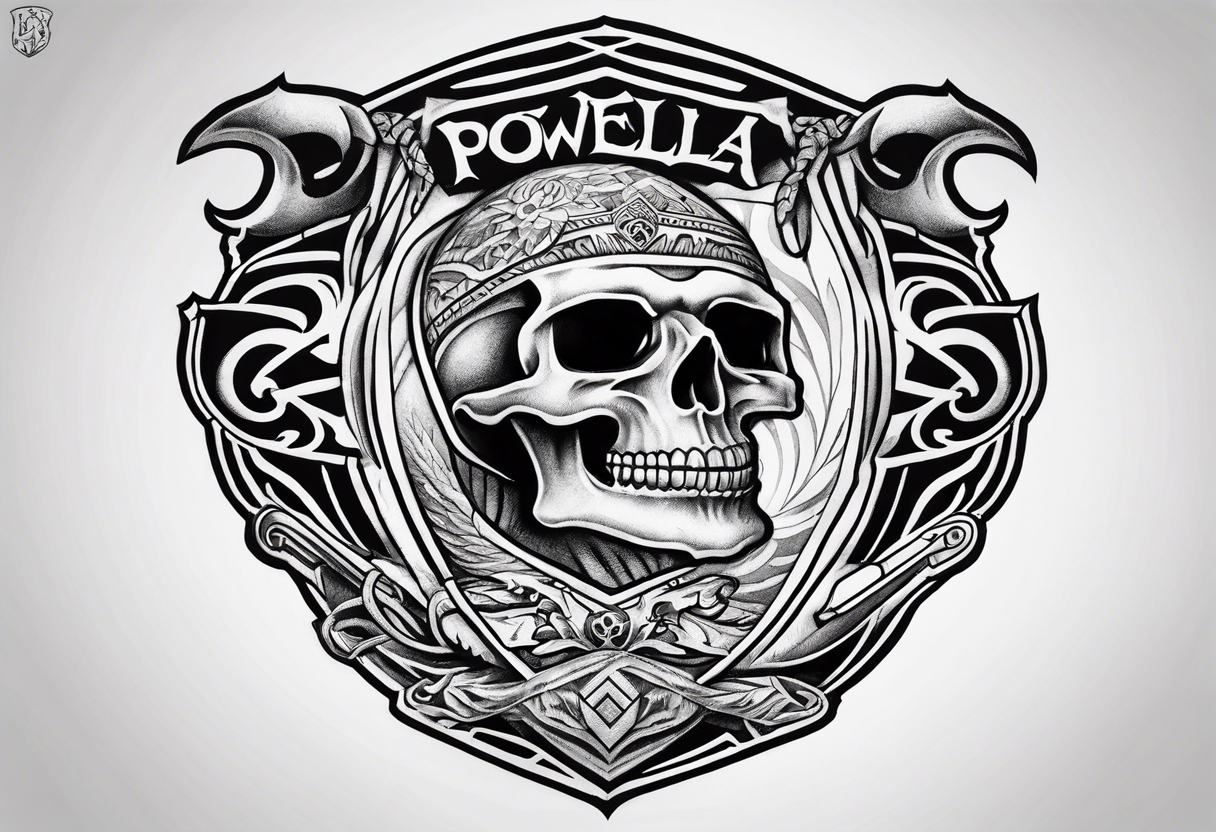 Skateboarding Powell Peralta logo tattoo idea