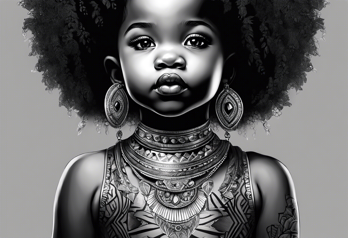 Africa America baby girl named My'Liah tattoo idea