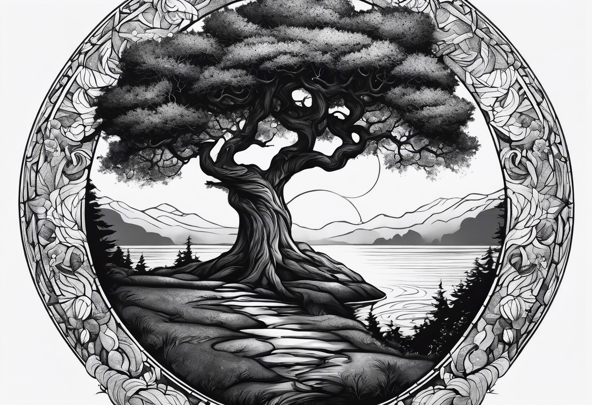 portal tree, forearm tattoo tattoo idea