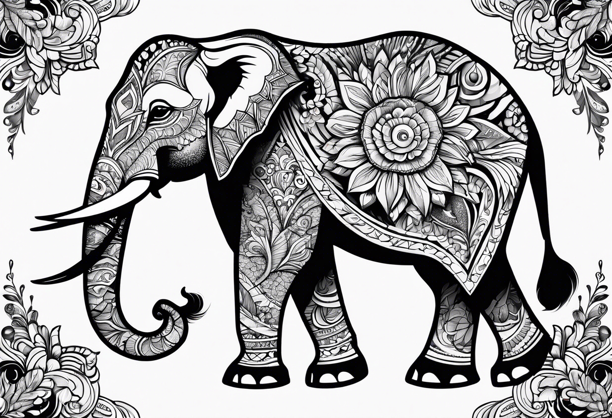 Elephant tattoo idea