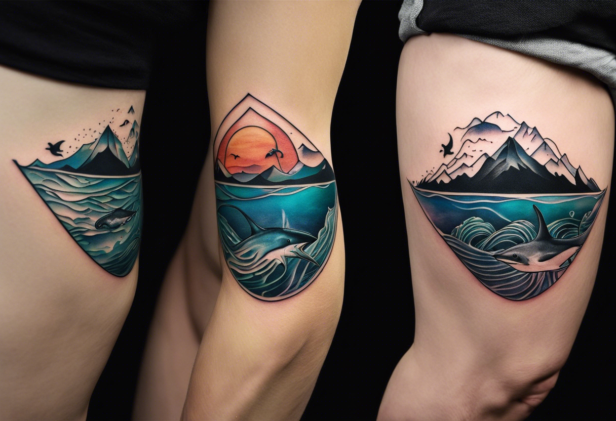 To the sea tattoo | Sea tattoo, Matching bff tattoos, Tattoos