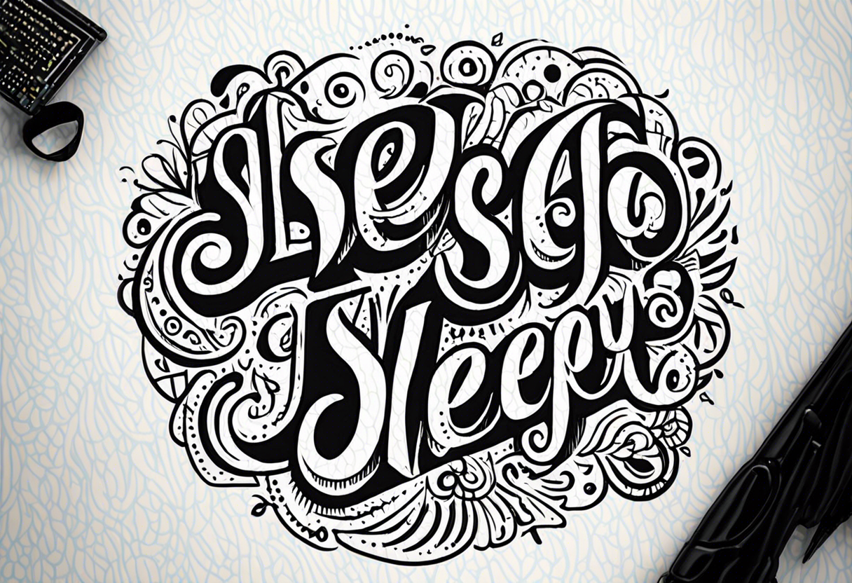 watch TV and sleep all day tattoo idea