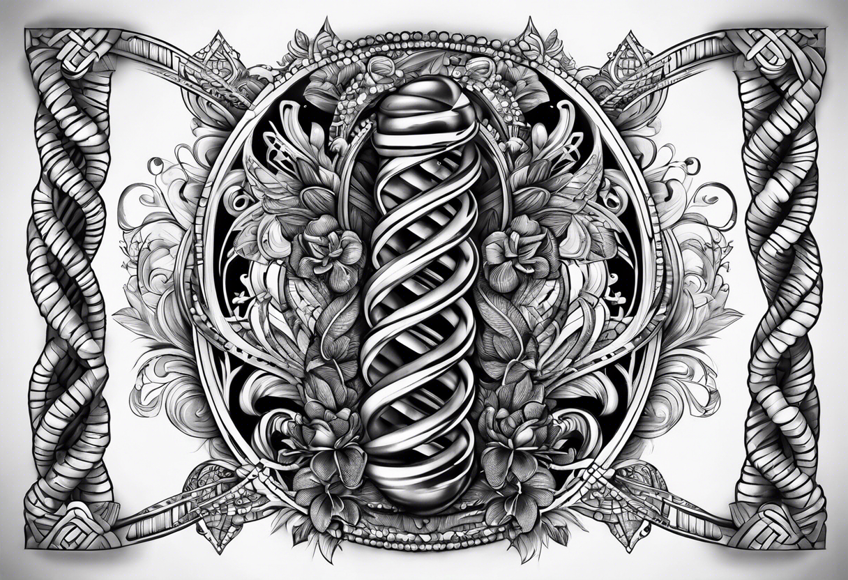 DNA strand tattoo idea