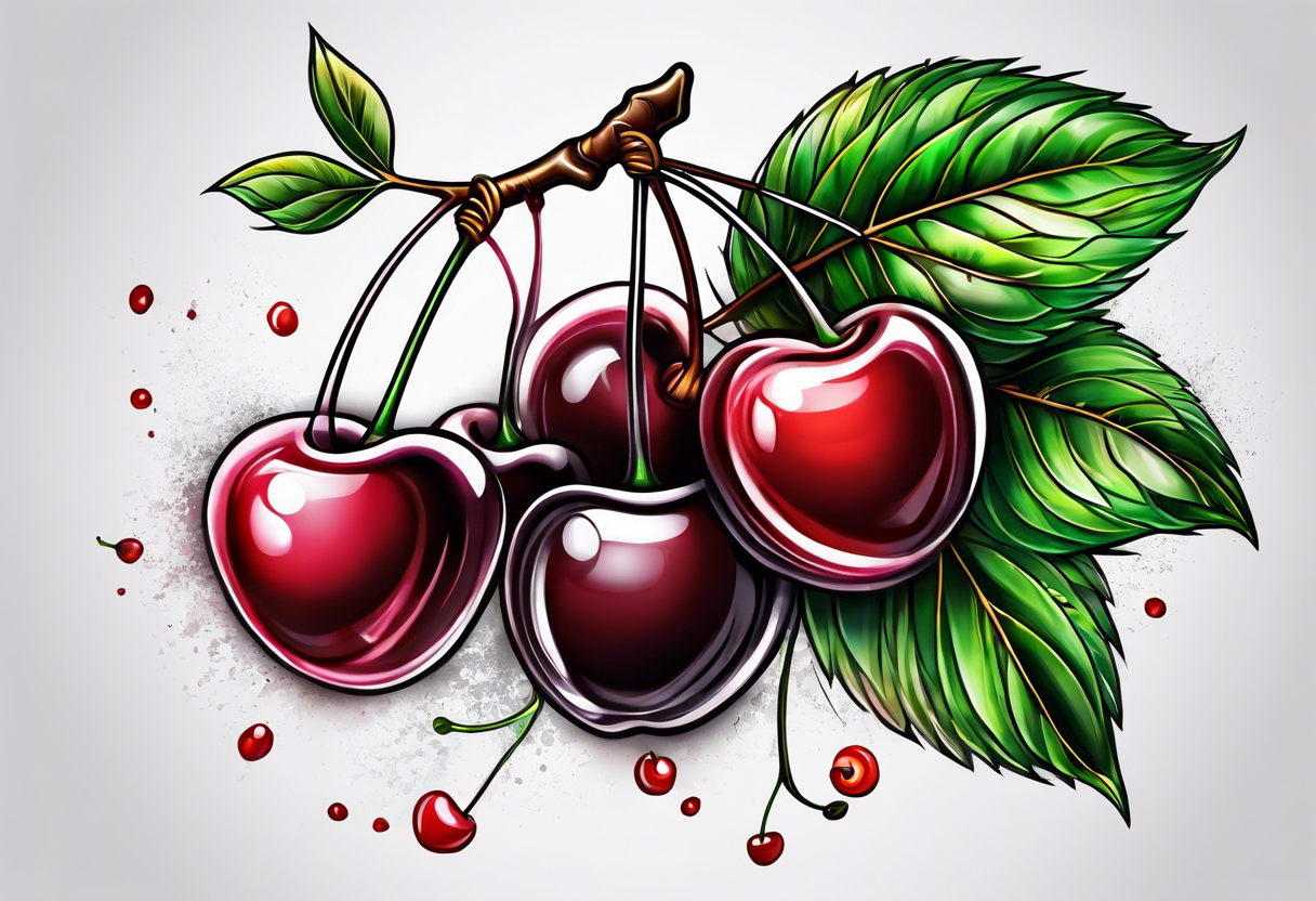 Cherries tattoo idea