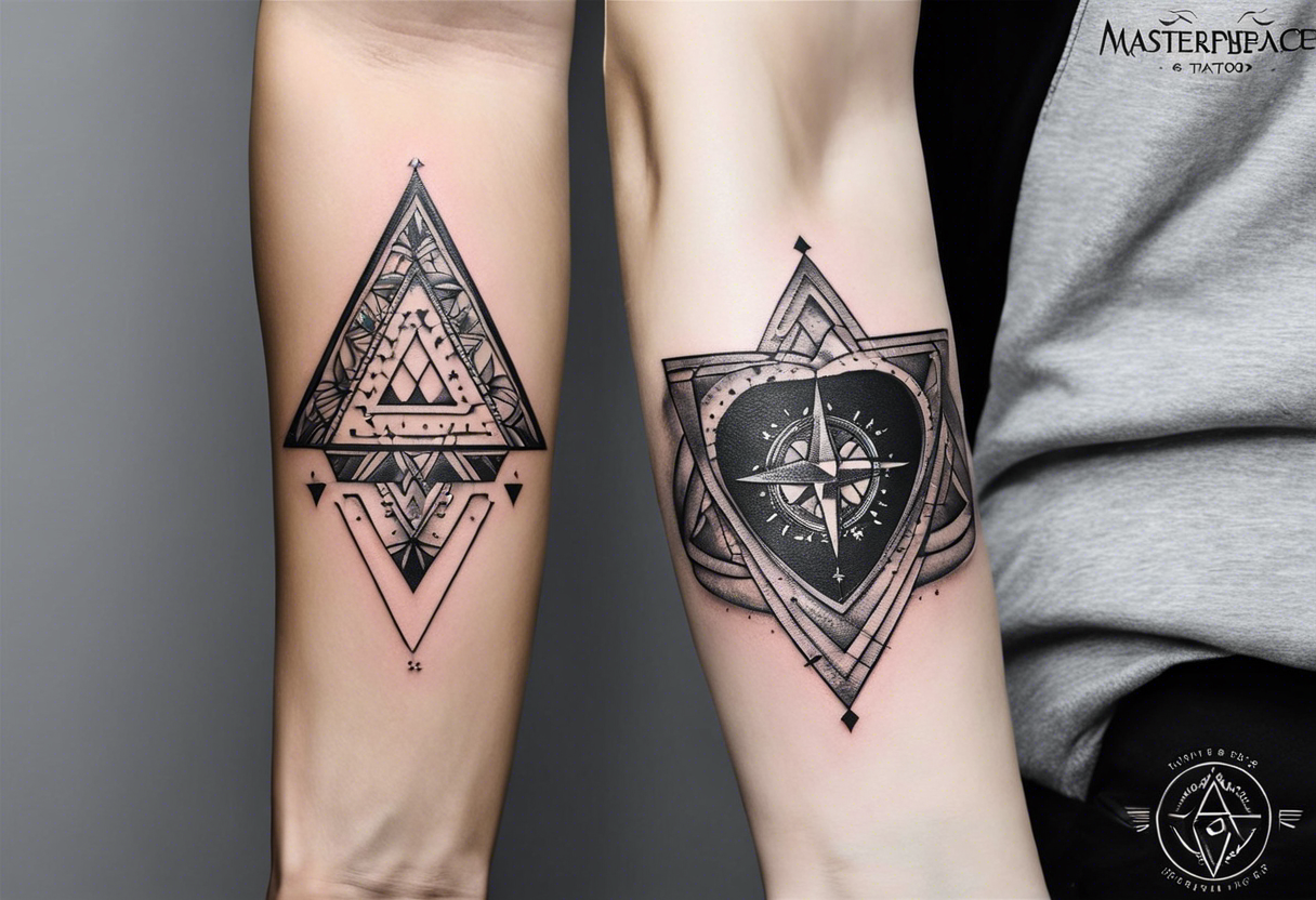 Flash Tattoos | Tribal triangle temporary tattoo – The Flash Tattoo