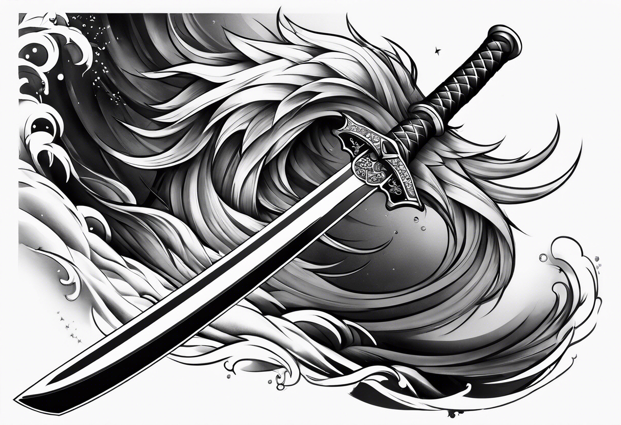 katana tattoo idea