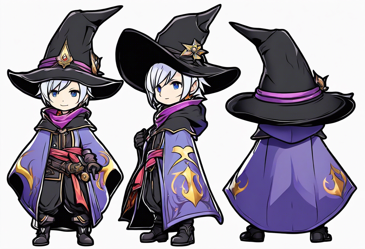 Final fantasy XIV job character Black mage tattoo idea