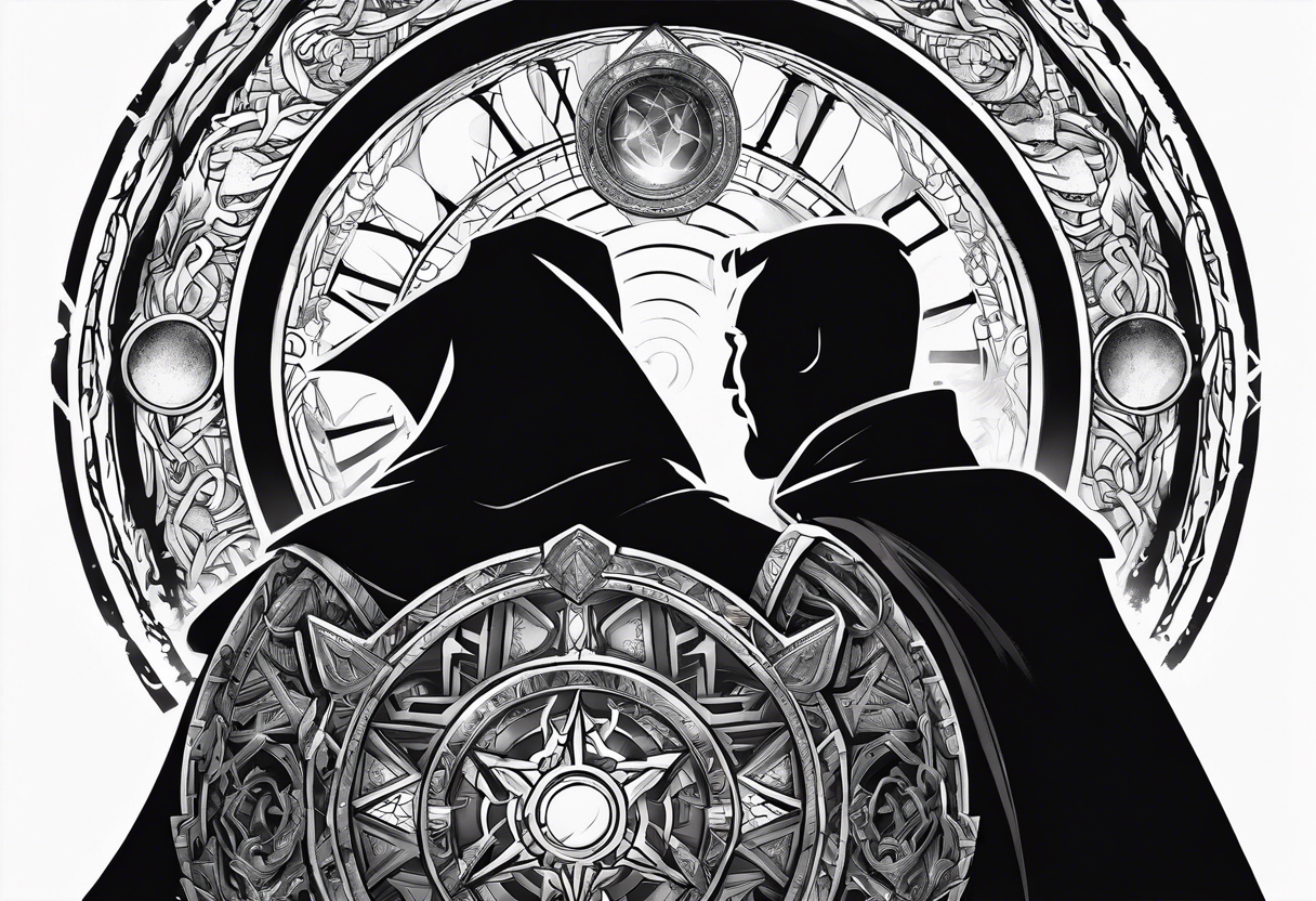 Dr. Strange and the time stone tattoo idea