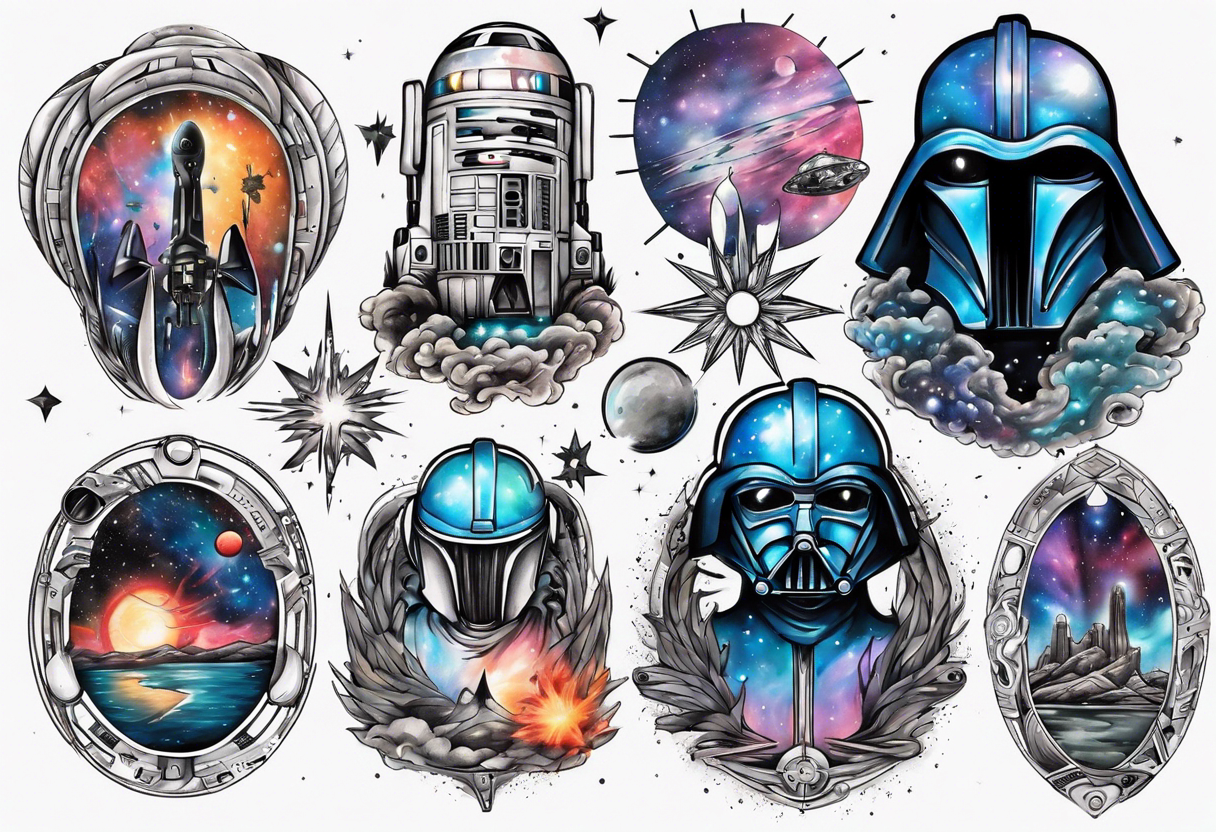 interstellar galactic star wars tattoo idea