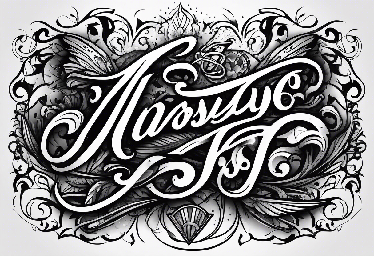 Anthony in script lettering tattoo idea