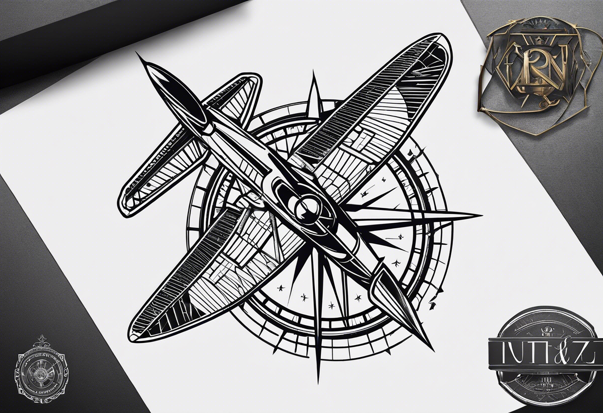 Tattoo Airplane: Over 1,646 Royalty-Free Licensable Stock Vectors & Vector  Art | Shutterstock