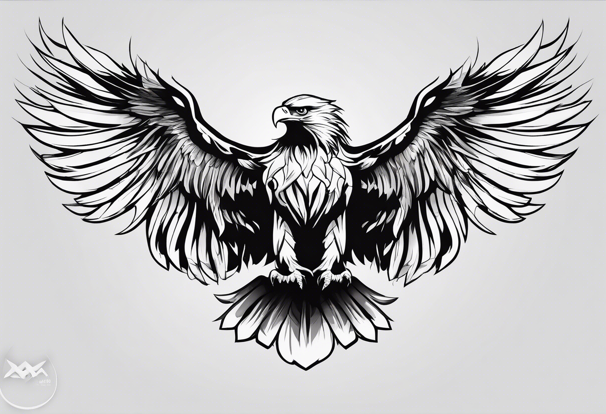 Eagle wing for arm tattoo idea