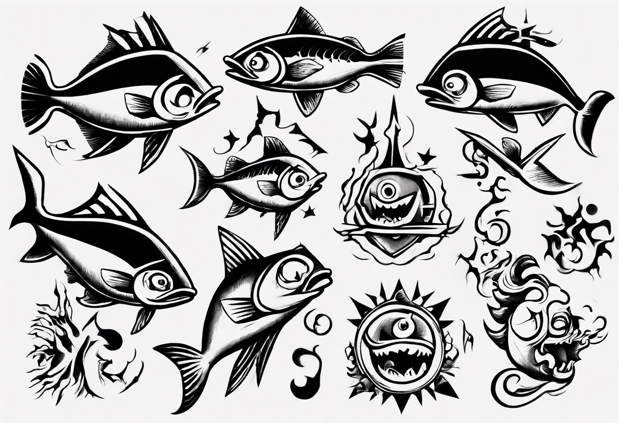 Fish hooks, 1946, canada tattoo idea