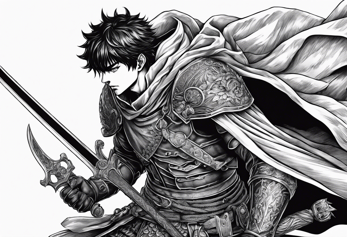 Guts from berserk manga themed tattoo idea