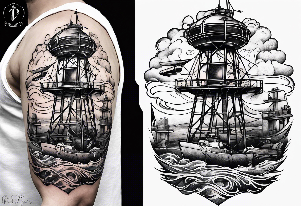 Coast Guard Radio tower san francisco tattoo idea