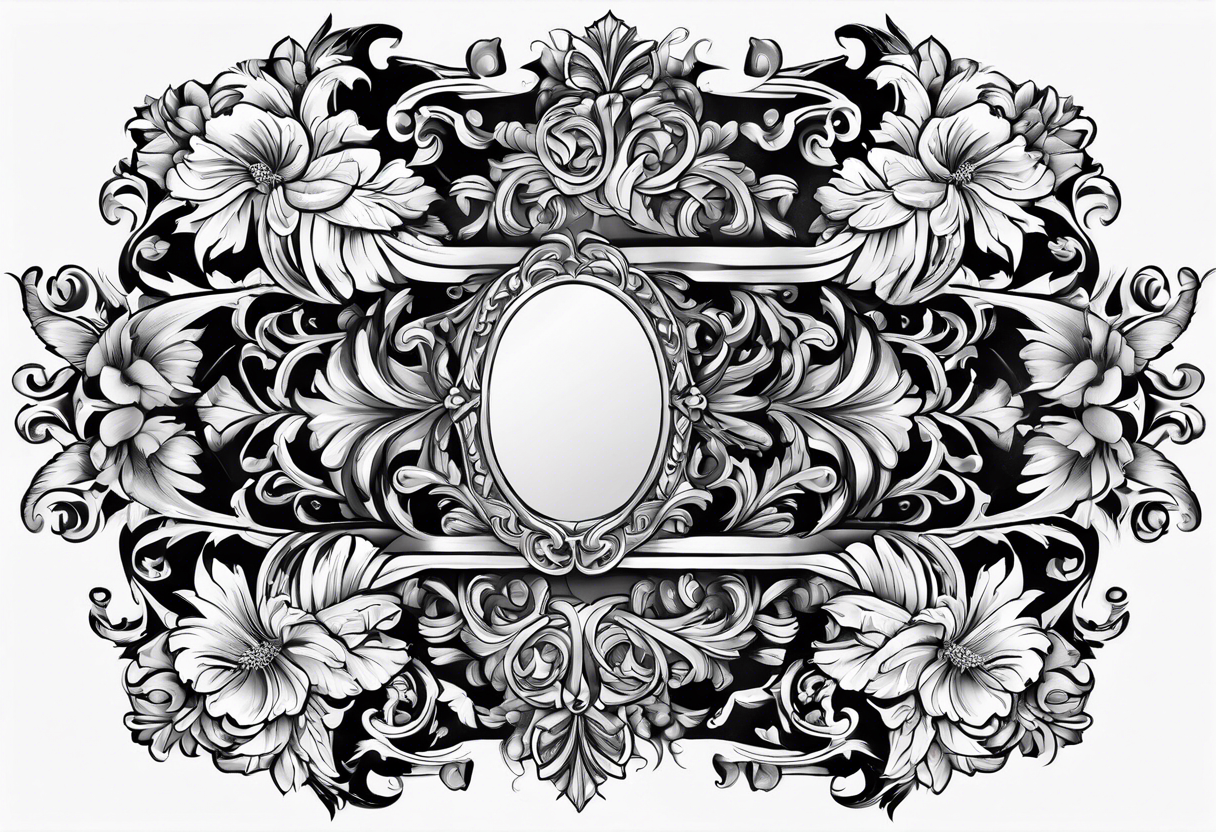 baroque vector across my back tattoo idea