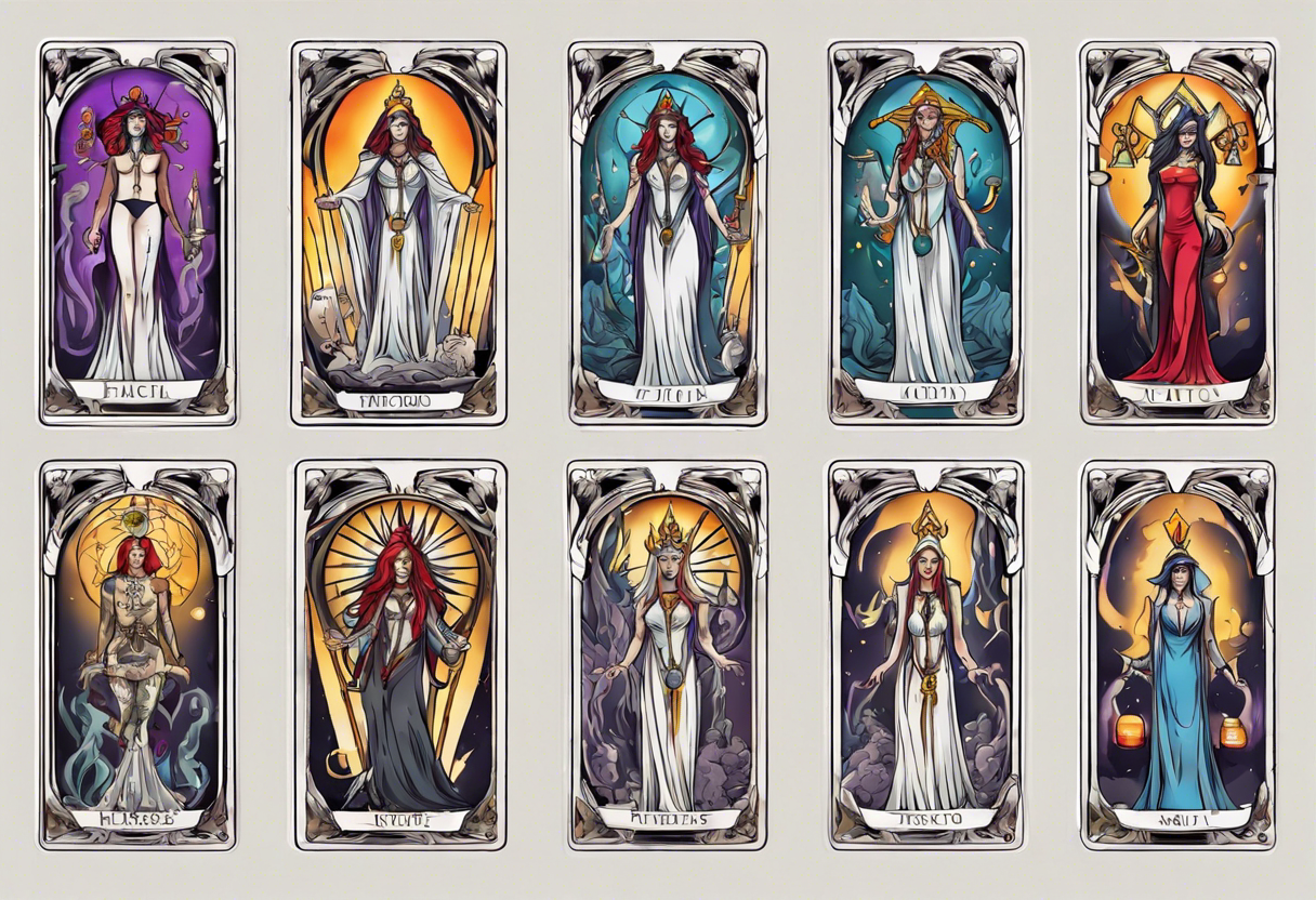 high priestess tarot card tattoo idea