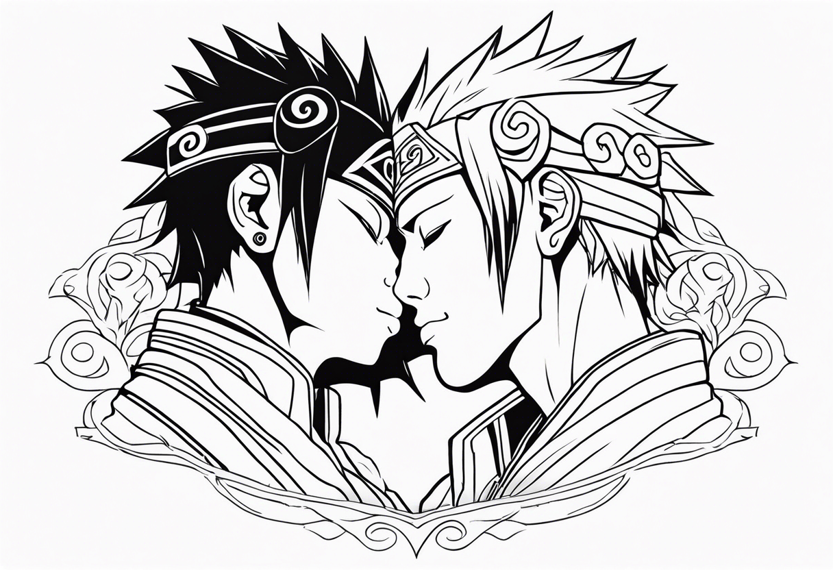 naruto kiss saske tattoo idea