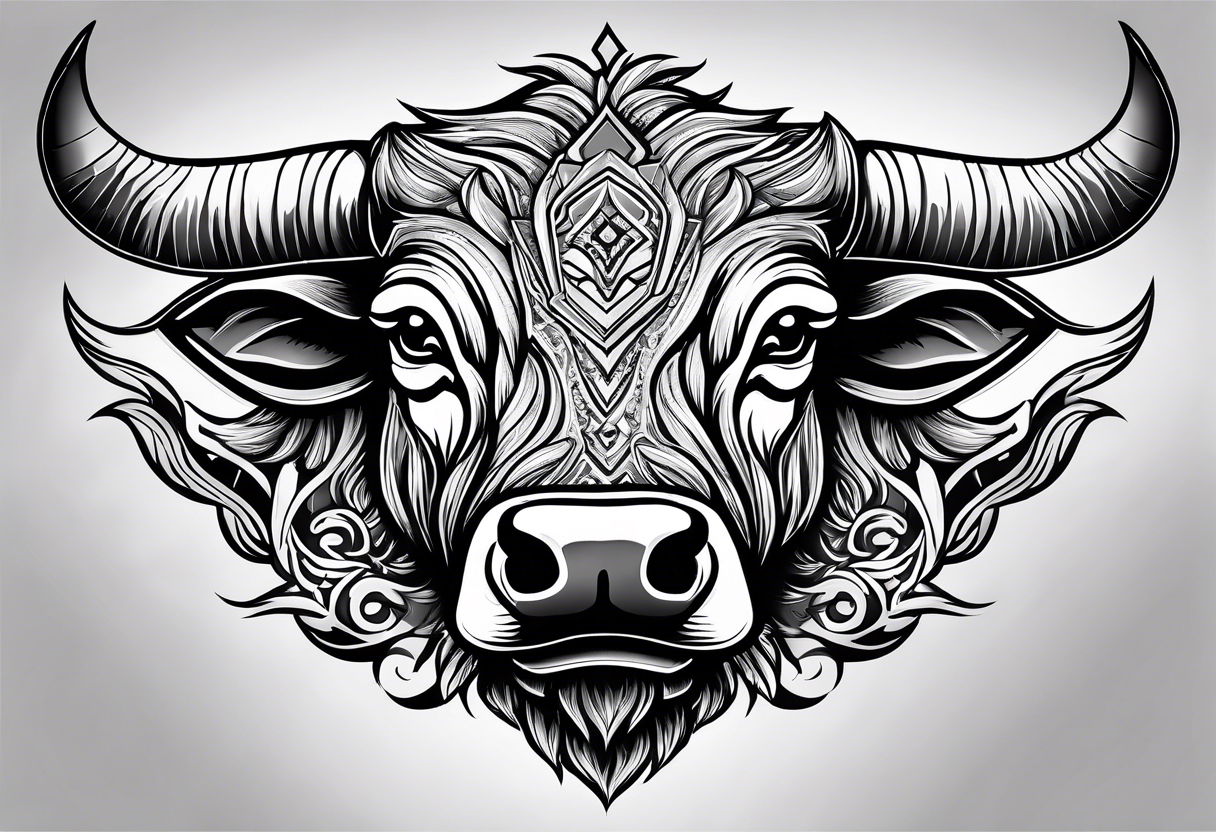 Tribal bull and dreamcatcher tattoo art. Indian dream catcher with ethnic  ornaments and ethnic bull head tattoo. Boho native american style t-shirt  design Stock Vector | Adobe Stock