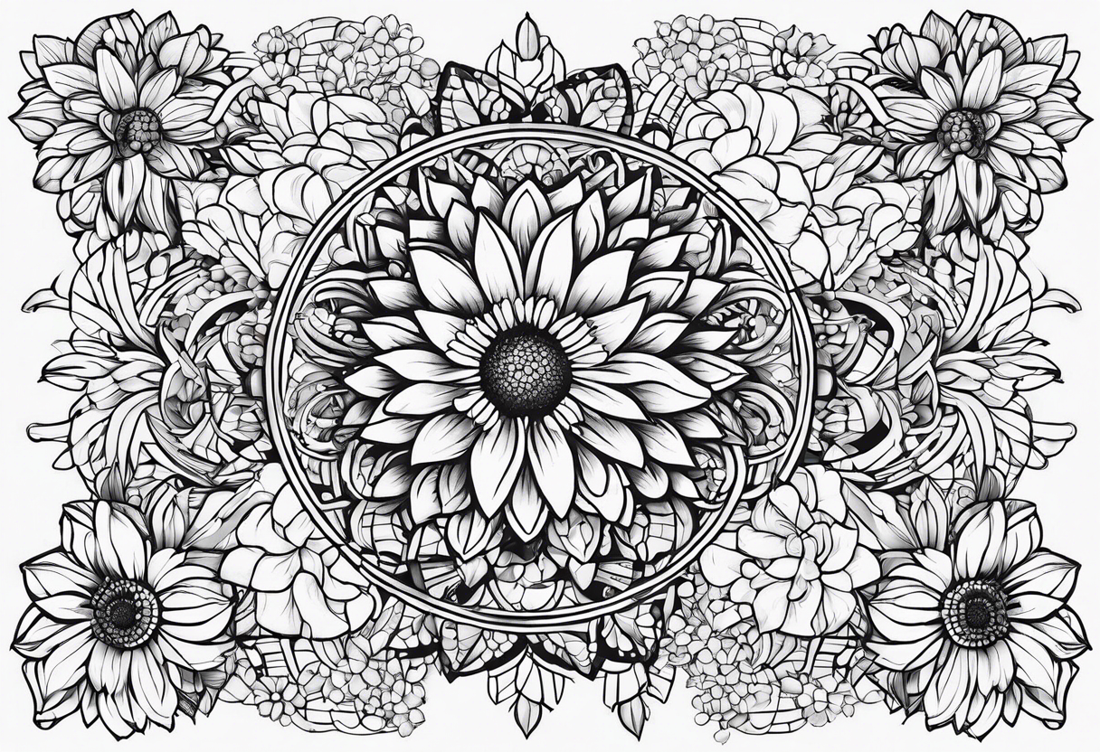 Chamomile doodle tattoo idea